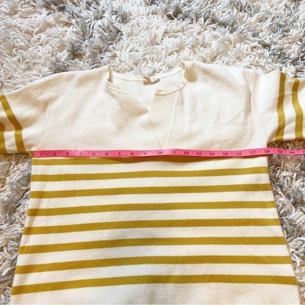 Moth - Anthropologie | Stripped Rayon Blend Cropped Sweater Size Small - Picture 8 of 9
